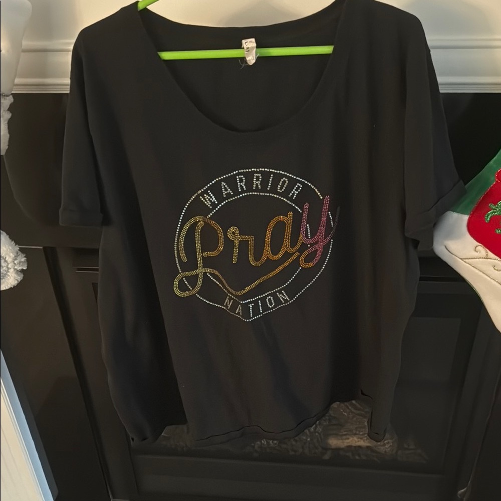 Warrior Nation Pray Black T-Shirt